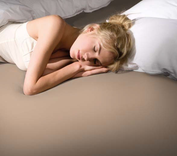 Простынь на резинке BELLA DONNA JERSEY mushroom