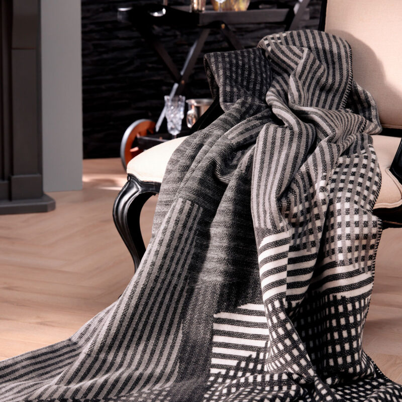 Плед Biederlack KALEIDOSCOPE grey