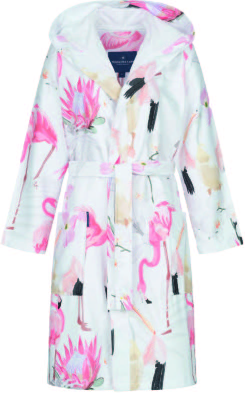 Халат Morgenstern FLAMINGO белый