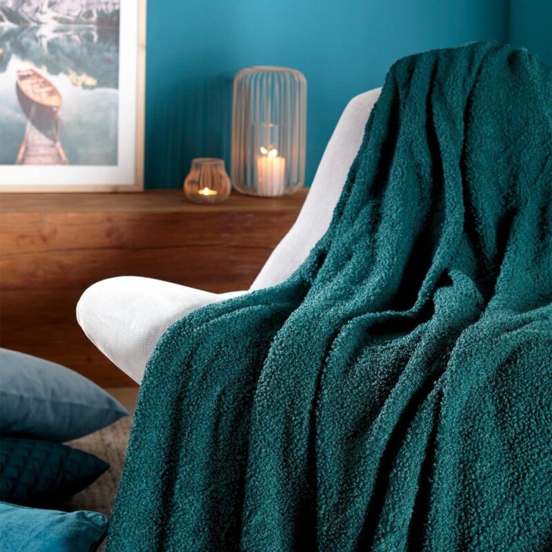 Плед Biederlack TEDDY TEAL