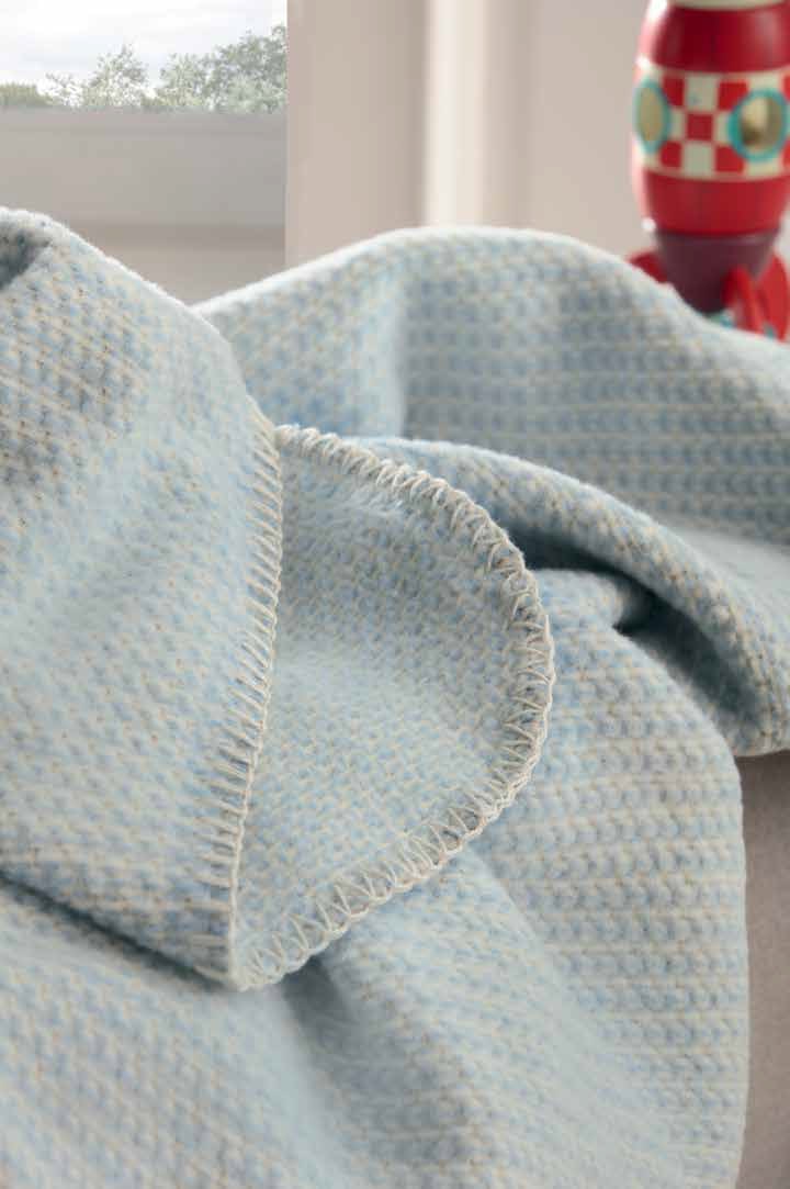 Плед Biederlack COTTON blue