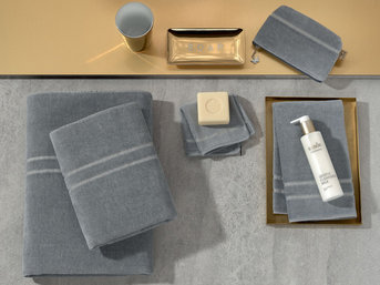 Косметичка Feiler LA GLAMOUR stahlgrau-silber