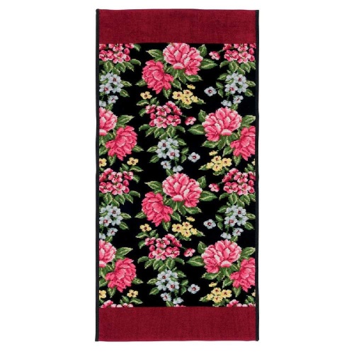 Полотенце Feiler PEONY SCHWARZ бордо — изображение 2