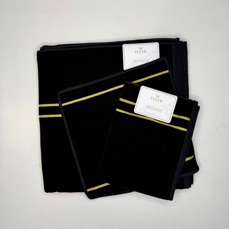 Полотенце Feiler LA GLAMOUR schwarz-gold