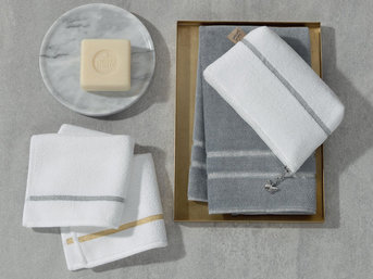 Косметичка Feiler LA GLAMOUR weiss-silber